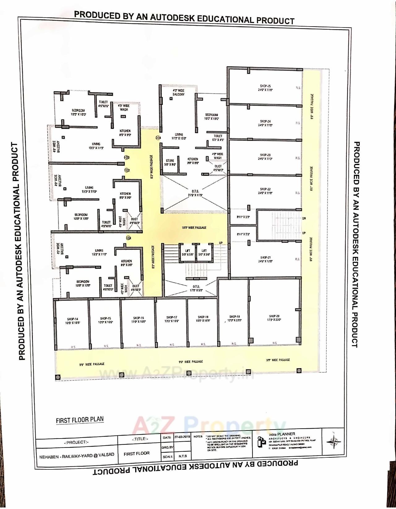 Layout of real estate project Jay Ambe Residency located at Mograwadi, Valsad, Gujarat