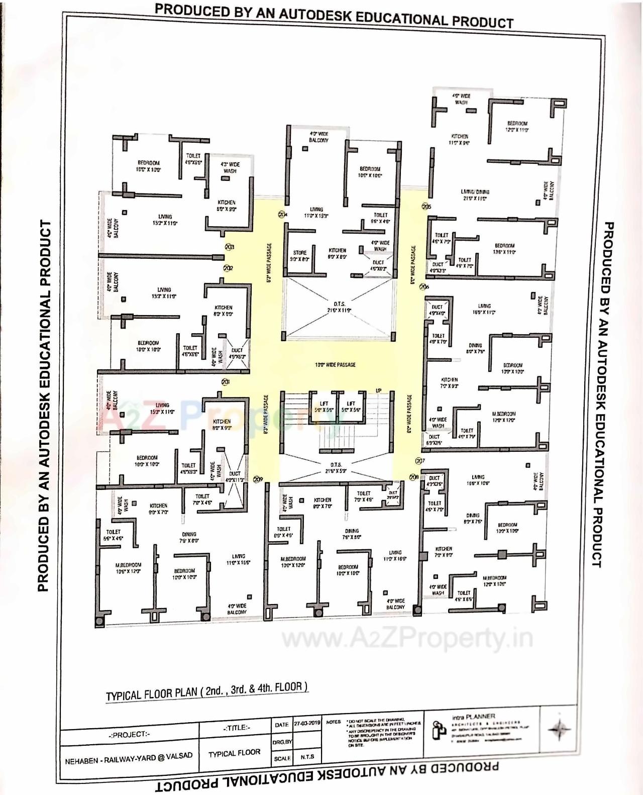 Layout of real estate project Jay Ambe Residency located at Mograwadi, Valsad, Gujarat