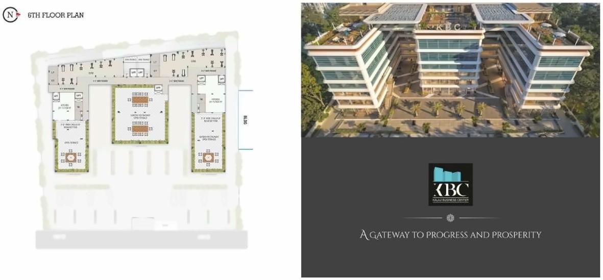Layout of real estate project Kalaji Business Centre (k B C ) located at Abrama, Valsad, Gujarat