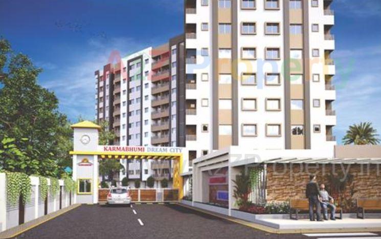 3D Elevation of real estate project Karmabhumi Dream City located at Pardi, Valsad, Gujarat