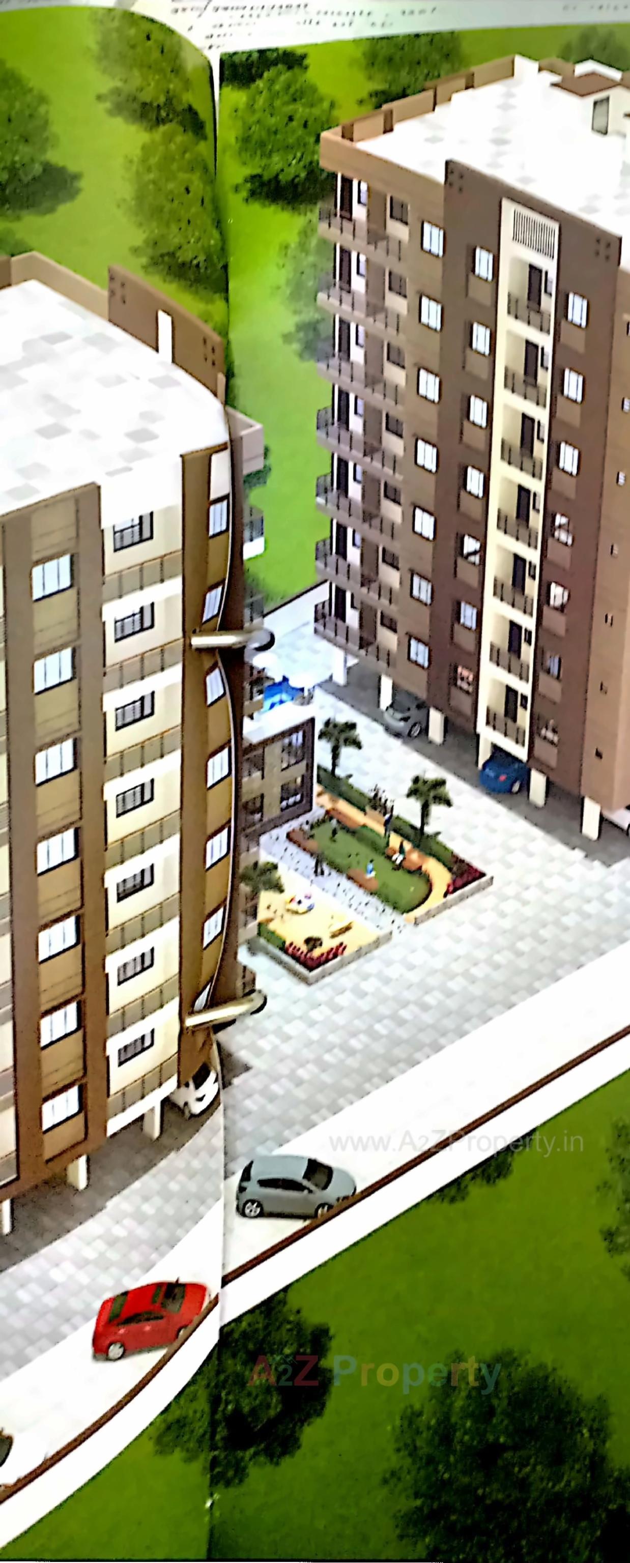 3D Elevation of real estate project Lake Palace Residency located at Dungra, Valsad, Gujarat