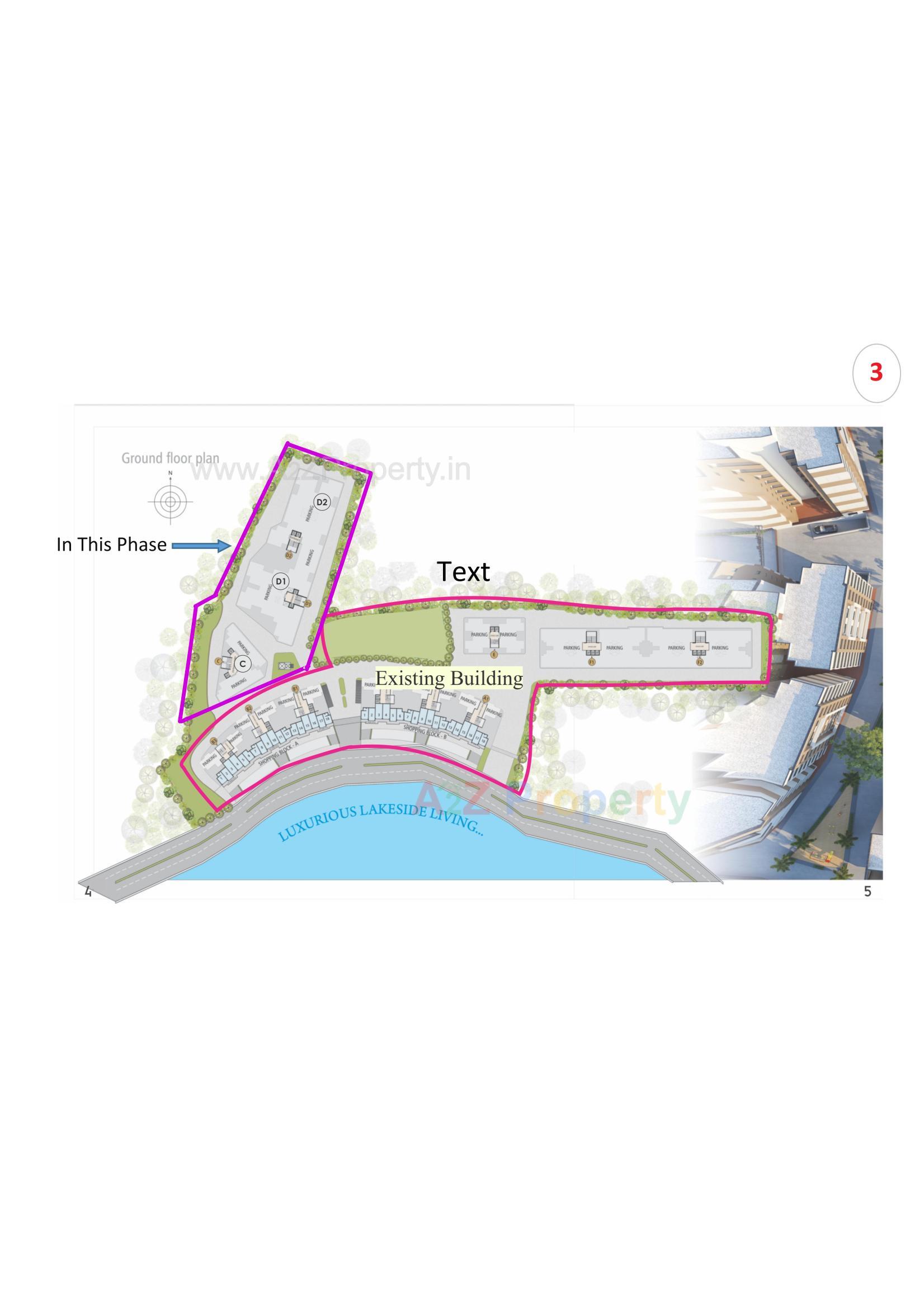 Layout of real estate project Lake Paradise located at Dungra, Valsad, Gujarat
