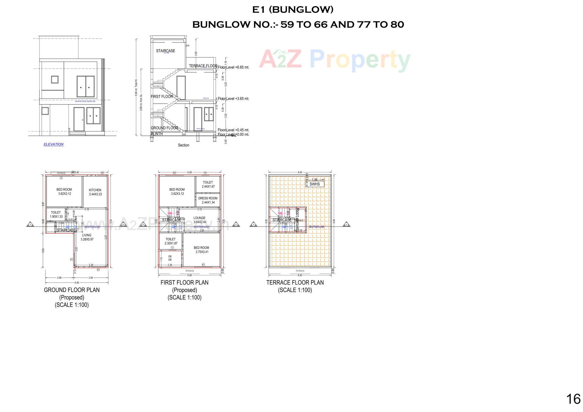 Layout of real estate project M M Lake City located at Dungra, Valsad, Gujarat