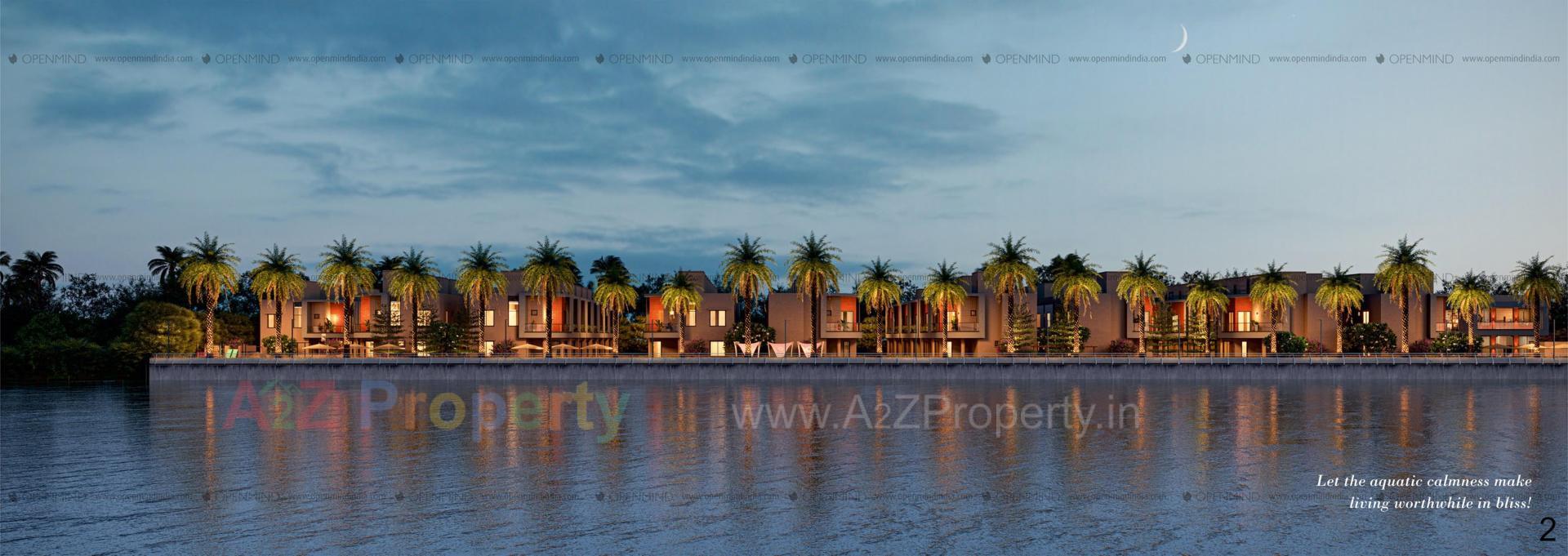 3D Elevation of real estate project M M Lake City located at Dungra, Valsad, Gujarat