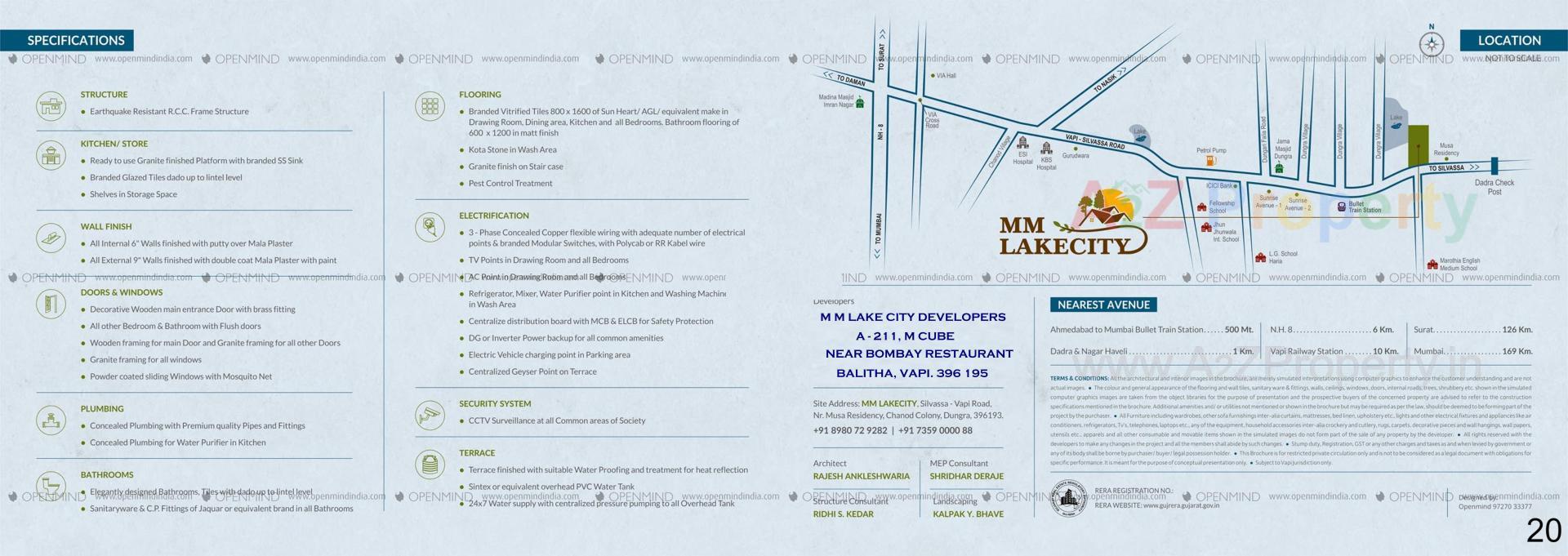  of real estate project M M Lake City located at Dungra, Valsad, Gujarat