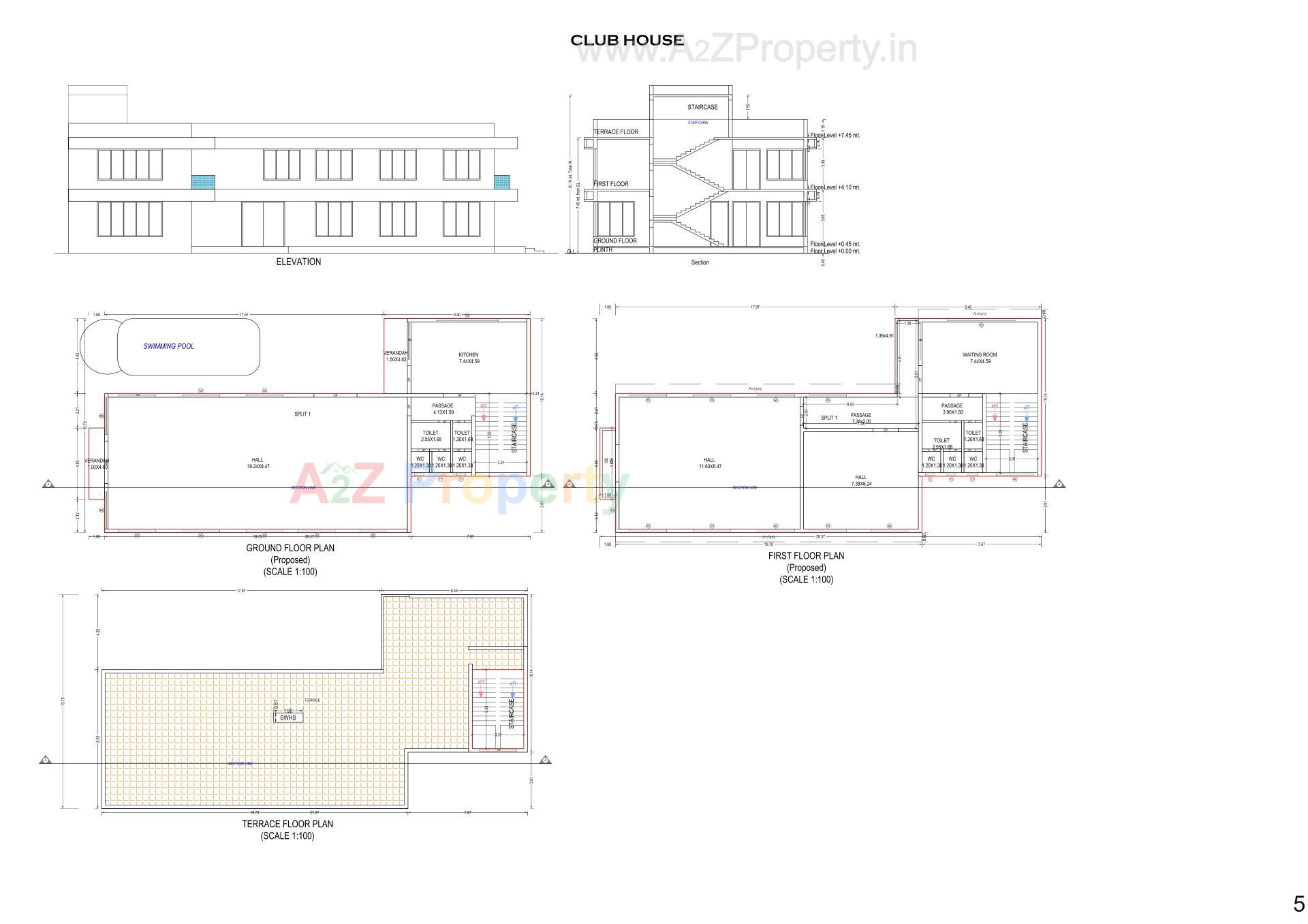 Layout of real estate project M M Lake City located at Dungra, Valsad, Gujarat
