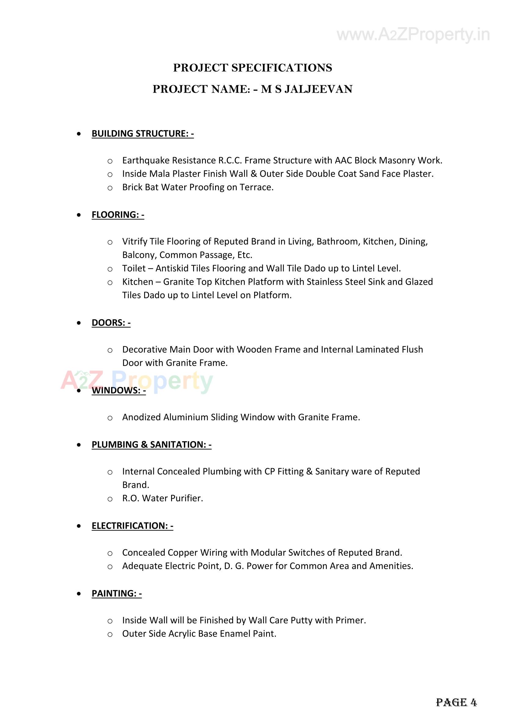  of real estate project M S Jaljeevan located at Vapi, Valsad, Gujarat