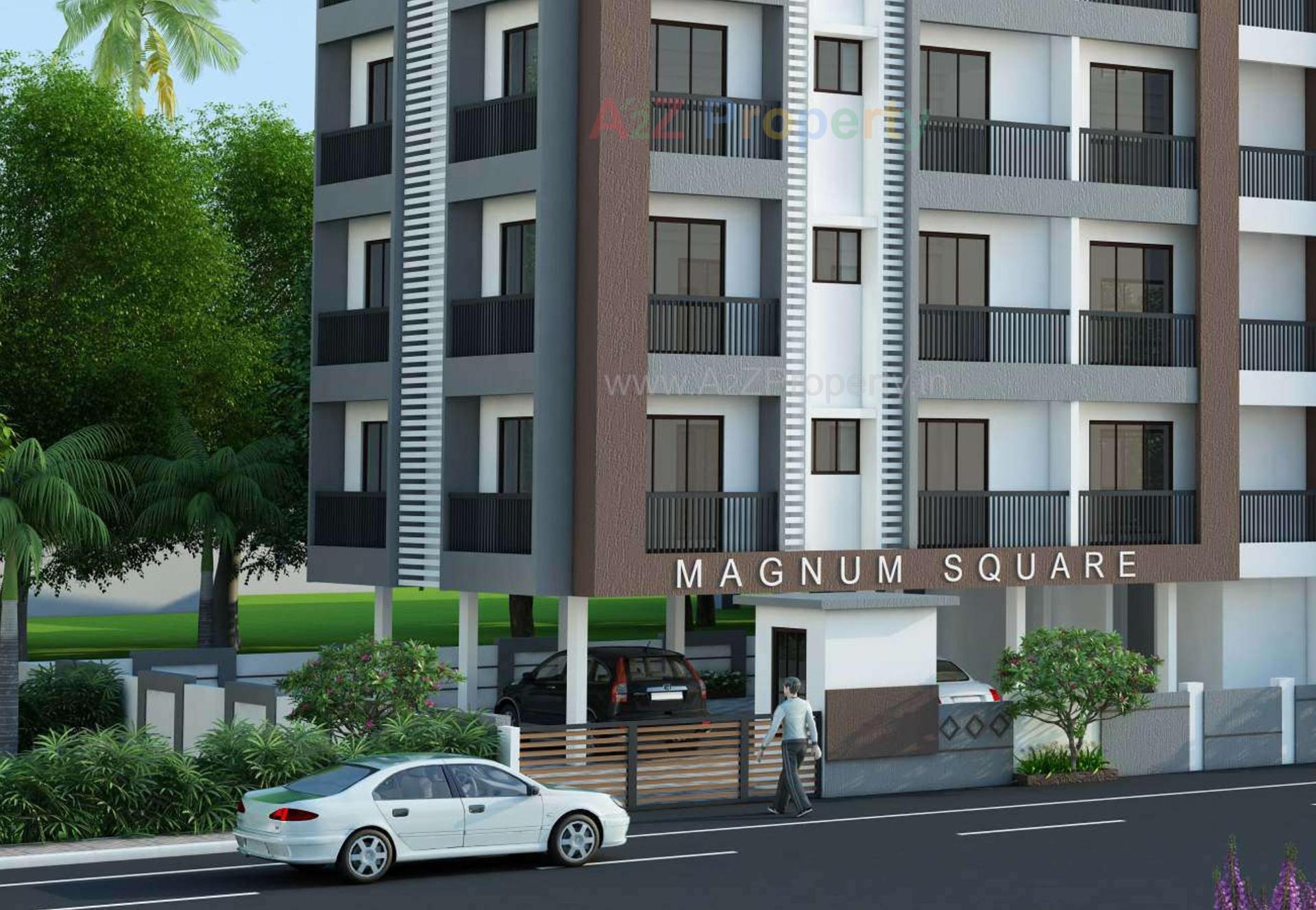 3D Elevation of real estate project Magnum Square located at Dungra, Valsad, Gujarat
