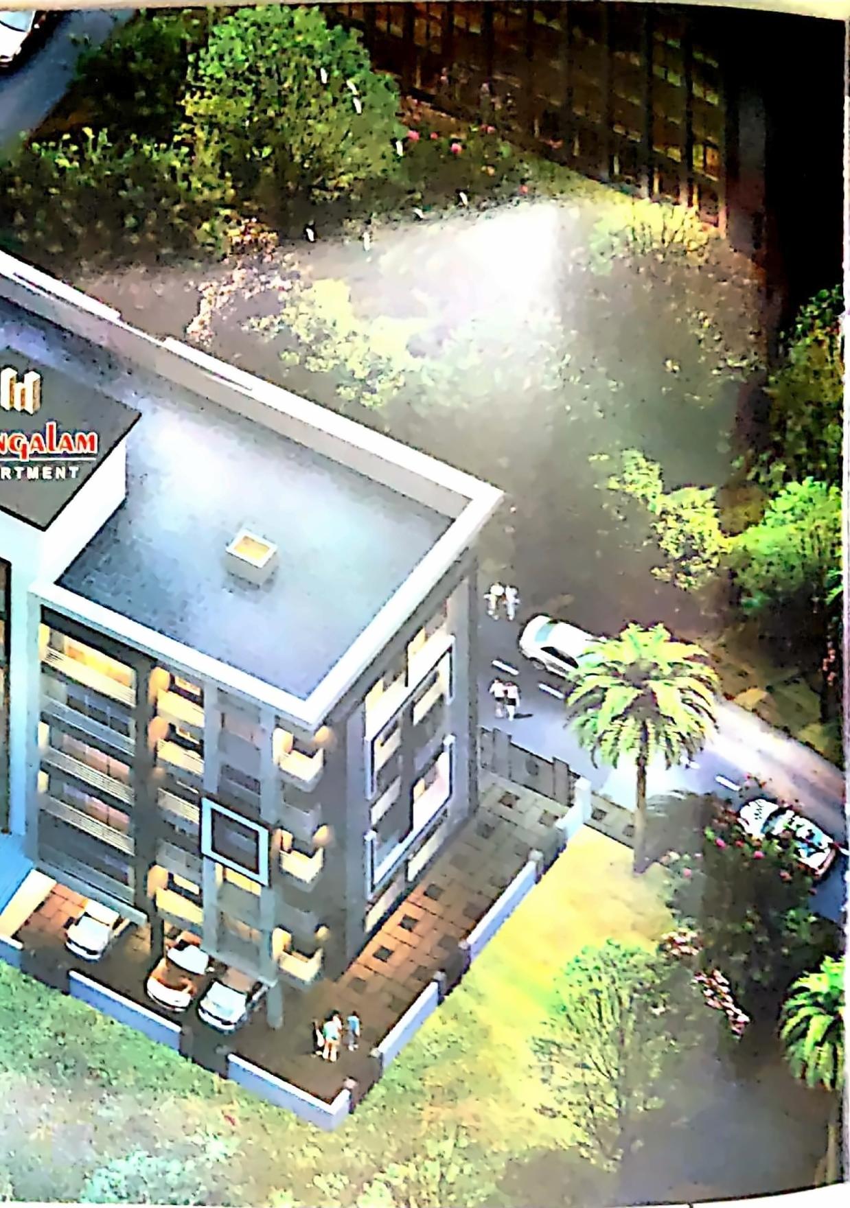 3D Elevation of real estate project Mangalam Apartment located at Vapi, Valsad, Gujarat