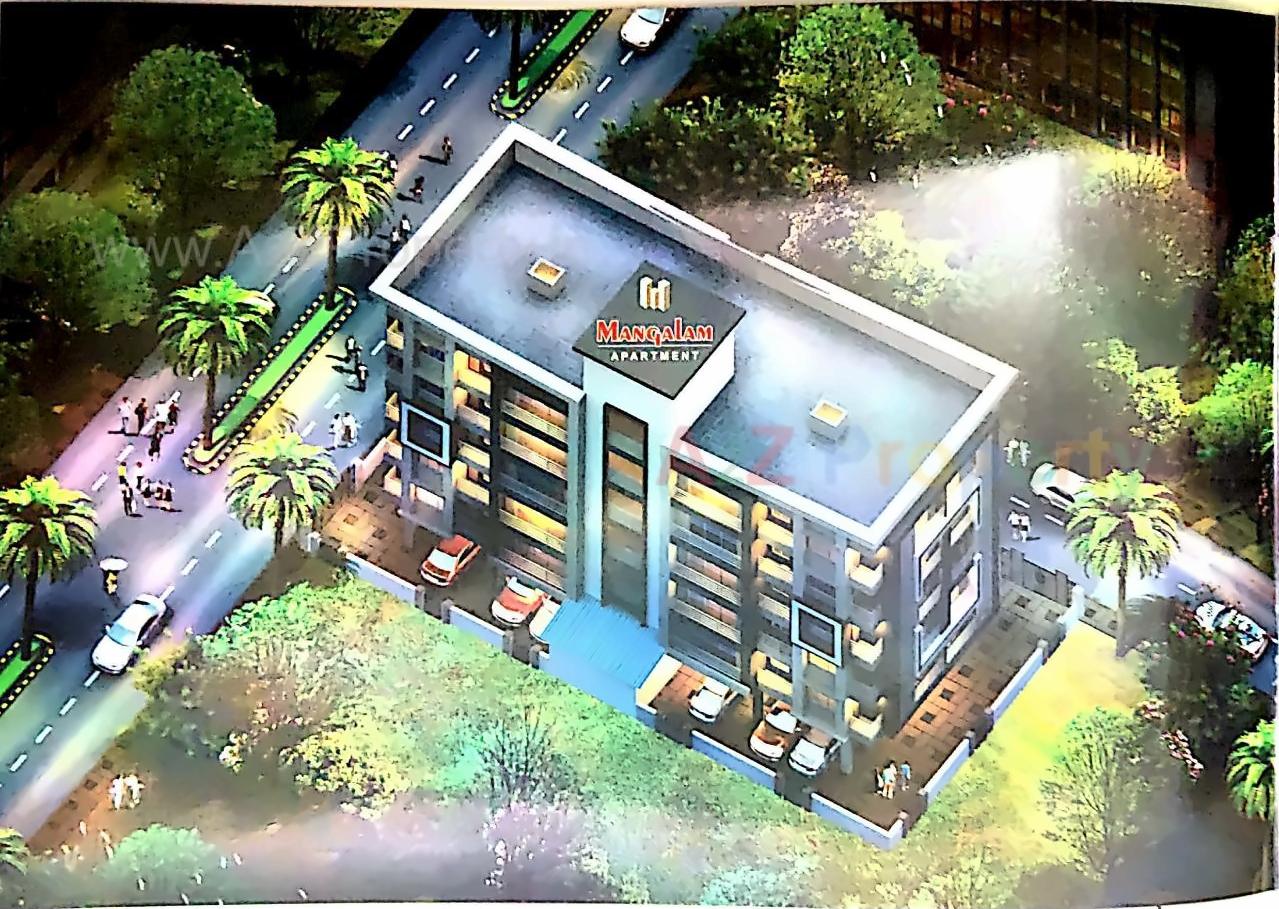 3D Elevation of real estate project Mangalam Apartment located at Vapi, Valsad, Gujarat