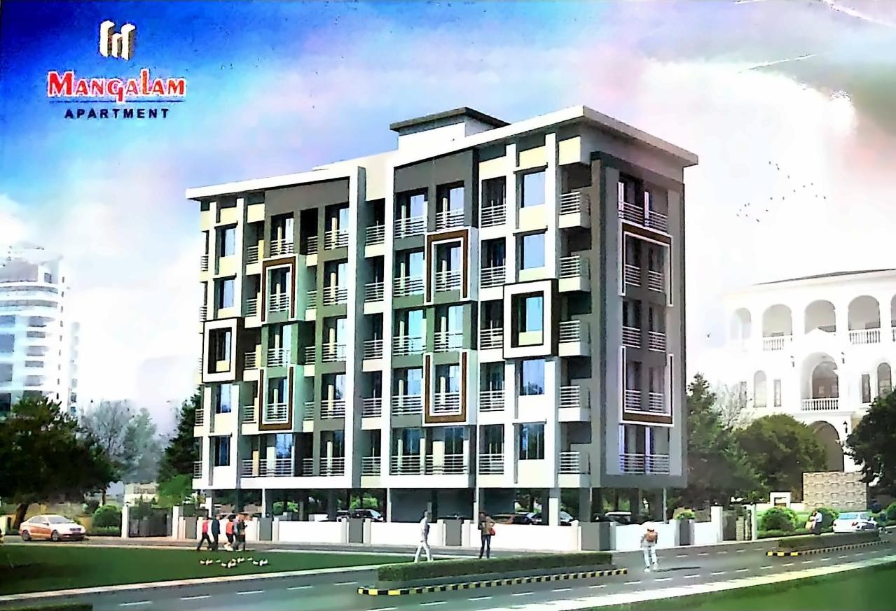 3D Elevation of real estate project Mangalam Apartment located at Vapi, Valsad, Gujarat