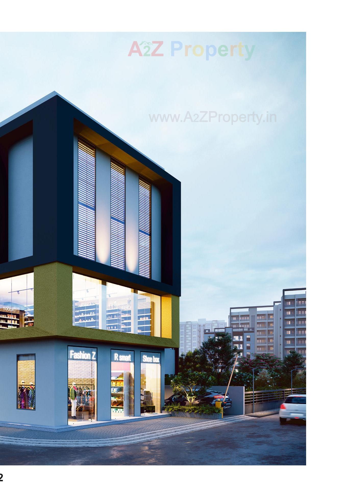 3D Elevation of real estate project Manmohan Arcade located at Vapi, Valsad, Gujarat