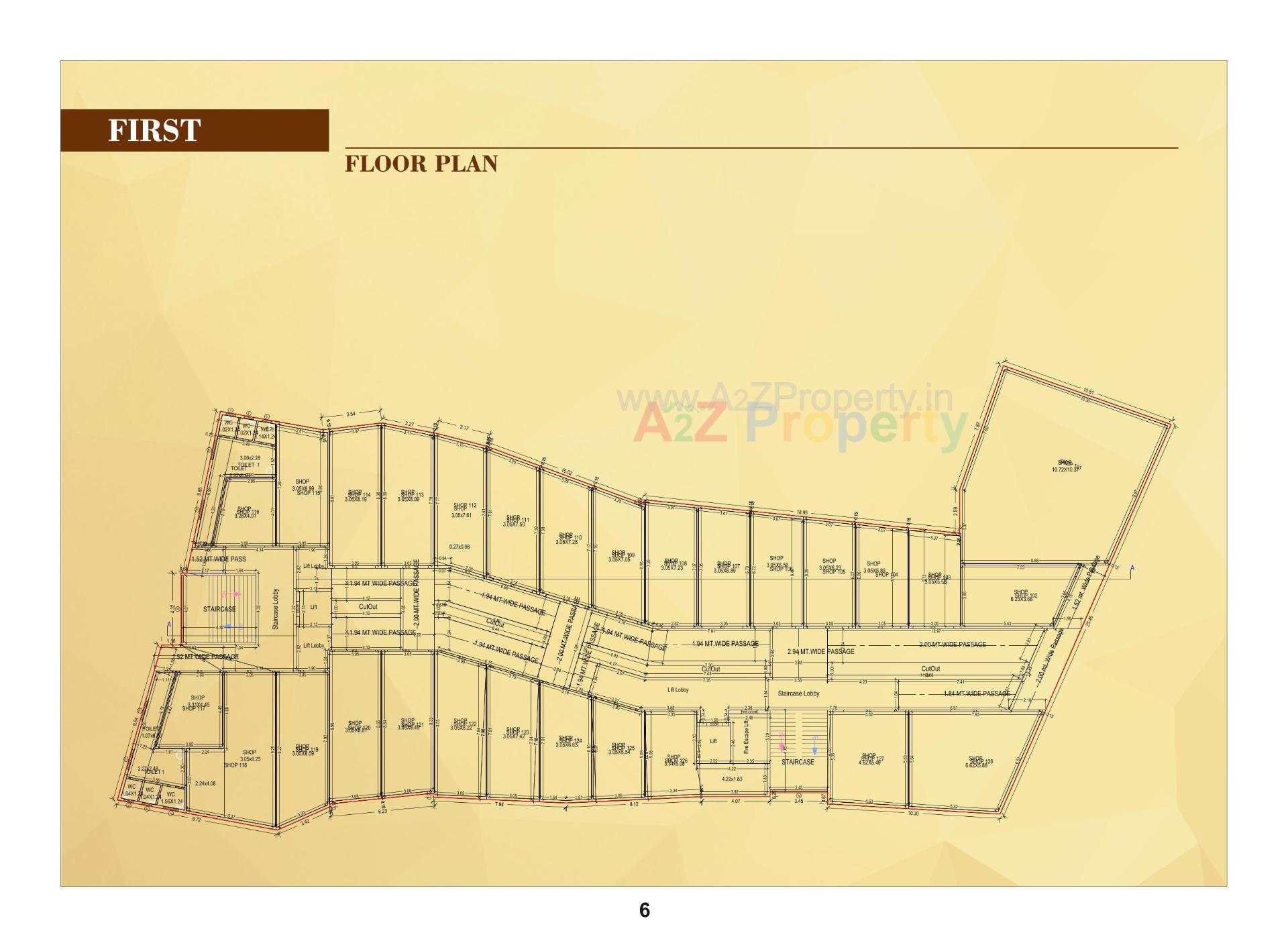 Layout of real estate project Manmohan Arcade located at Vapi, Valsad, Gujarat
