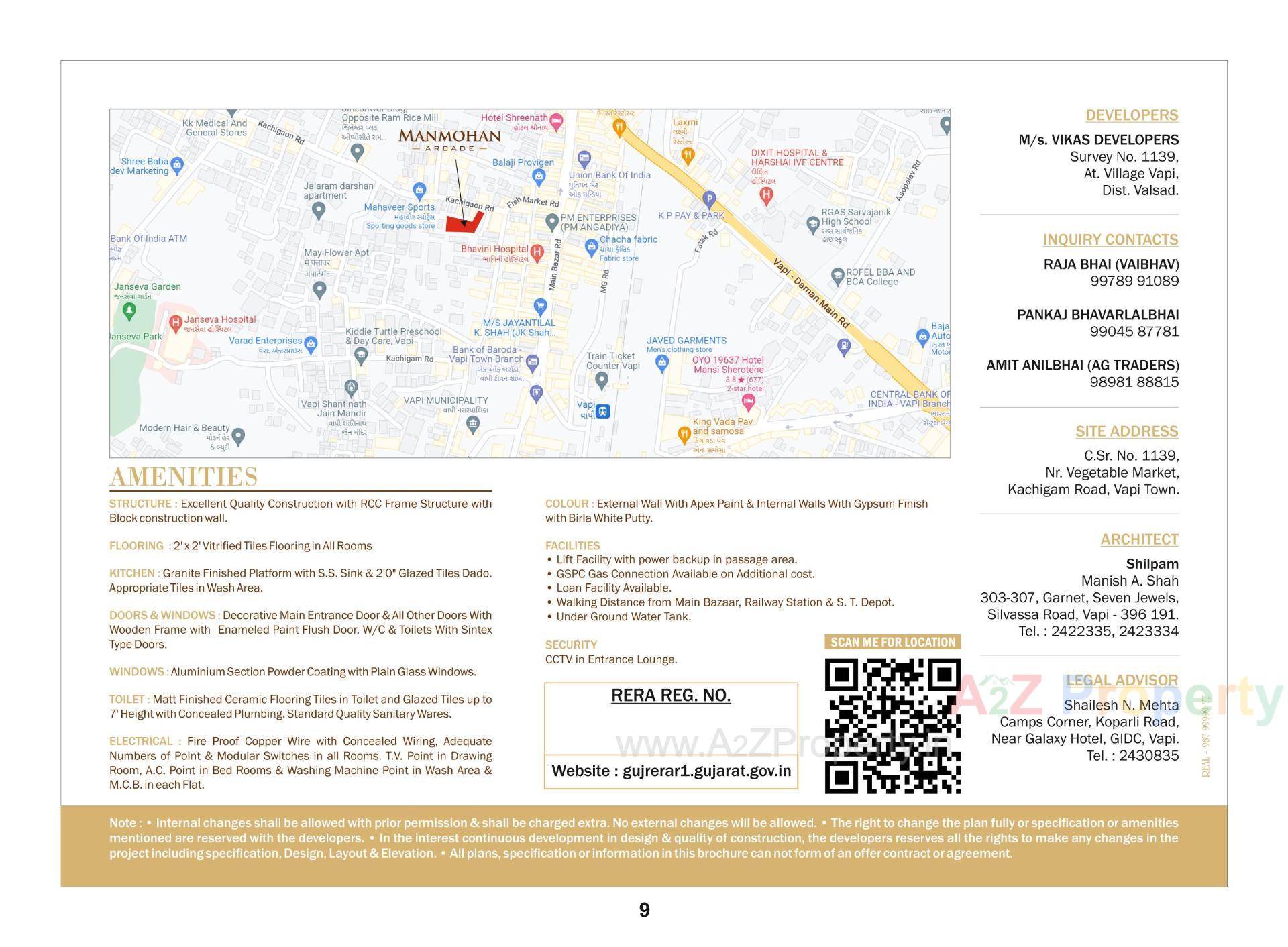  of real estate project Manmohan Arcade located at Vapi, Valsad, Gujarat