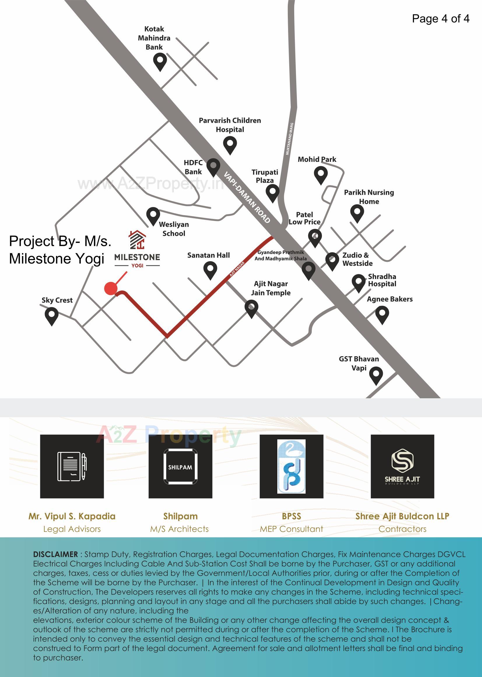  of real estate project Milestone Yogi located at Chala, Valsad, Gujarat