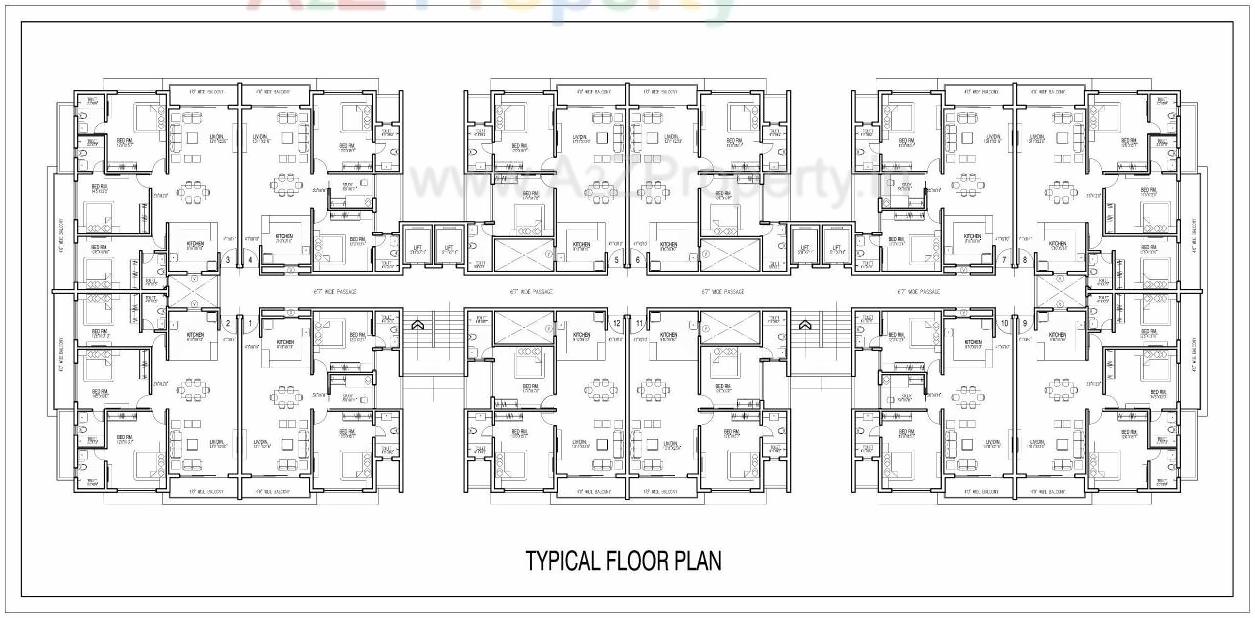 Layout of real estate project Millennium located at Pardi, Valsad, Gujarat