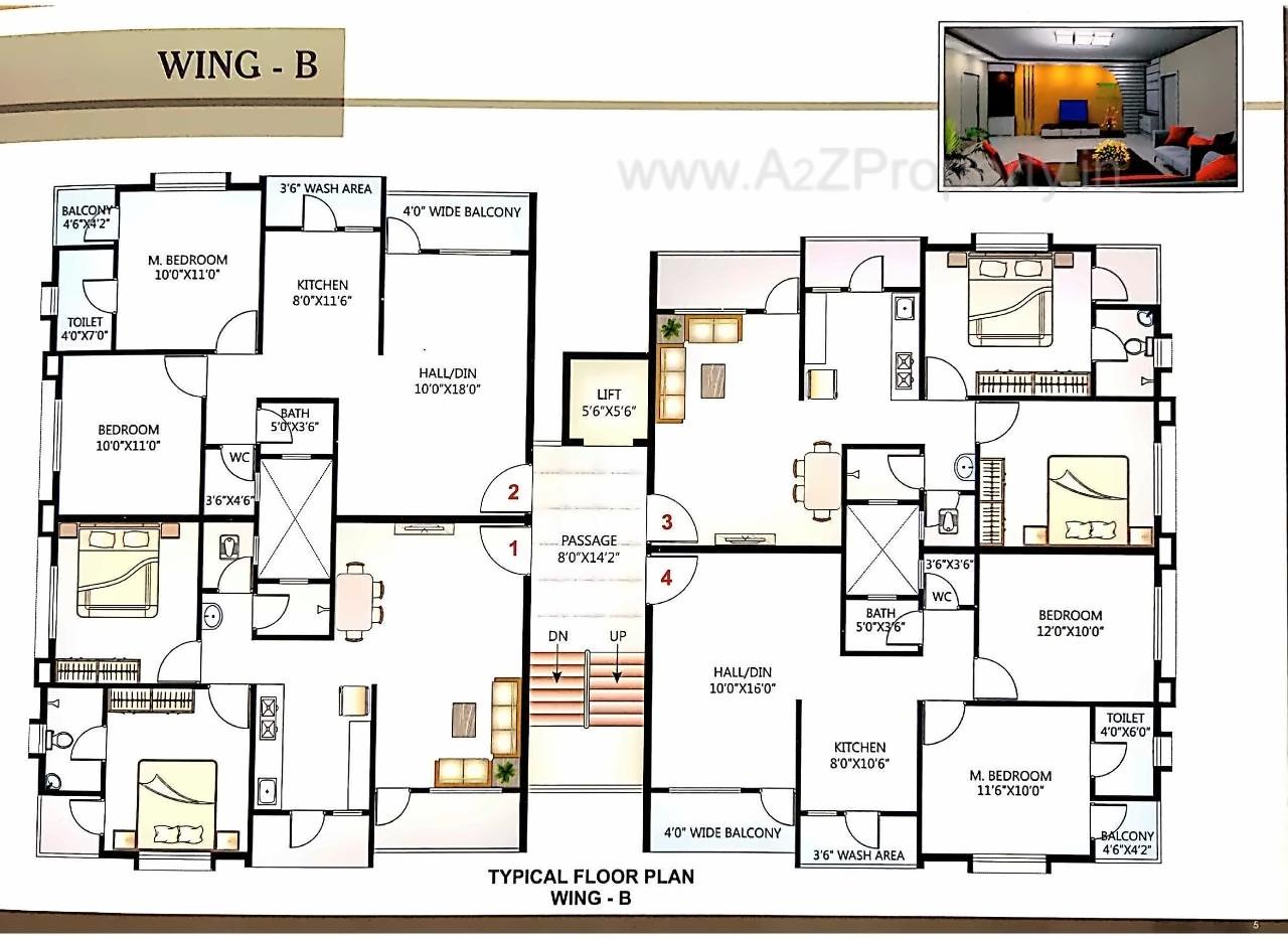 Layout of real estate project Mithali Residency located at Pardi, Valsad, Gujarat