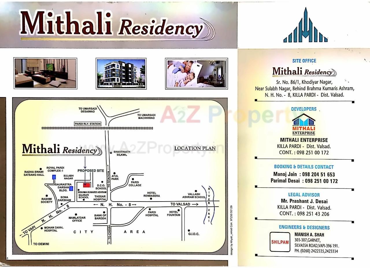  of real estate project Mithali Residency located at Pardi, Valsad, Gujarat