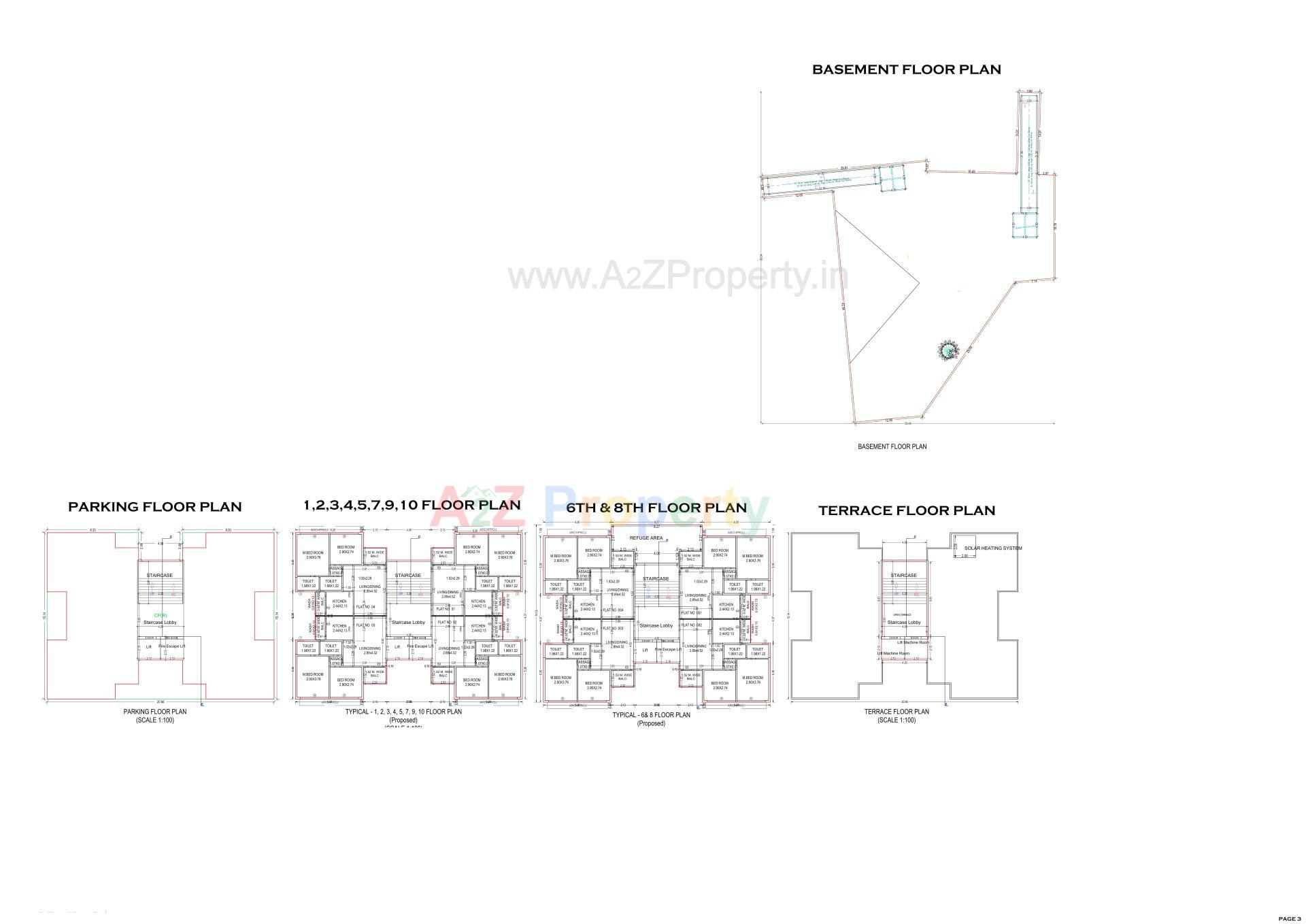 Layout of real estate project Moon Tower located at Vapi, Valsad, Gujarat