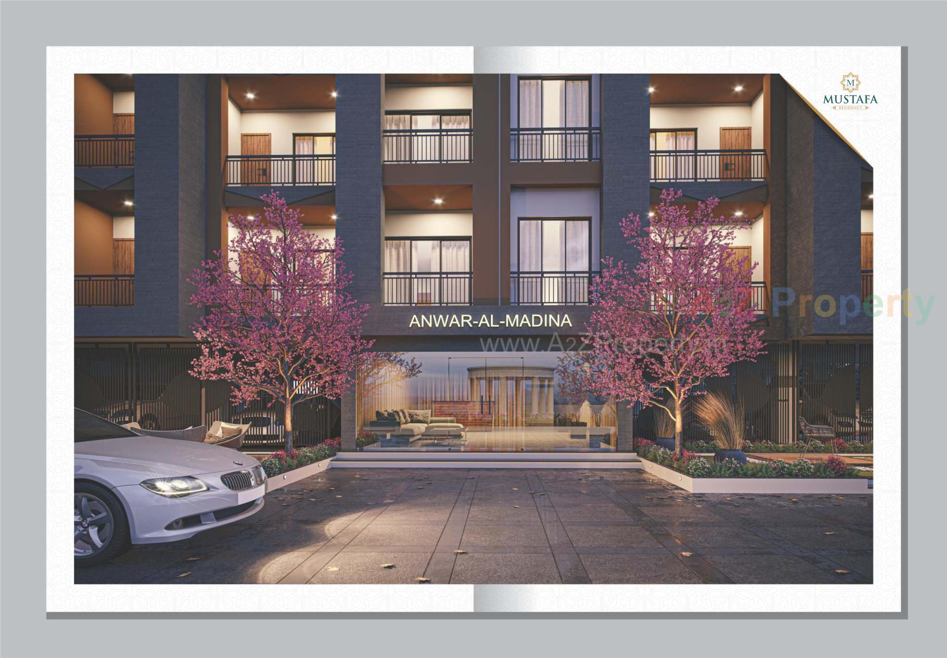 3D Elevation of real estate project Mustafa Residency located at Dungra, Valsad, Gujarat