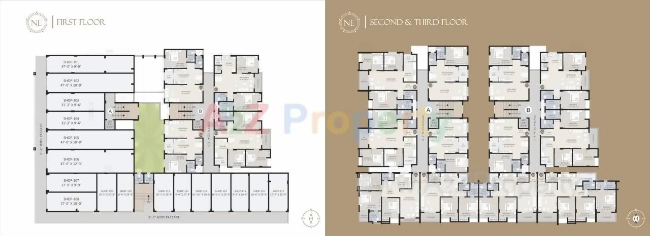 Layout of real estate project Nakshatra Era located at Dharampur, Valsad, Gujarat