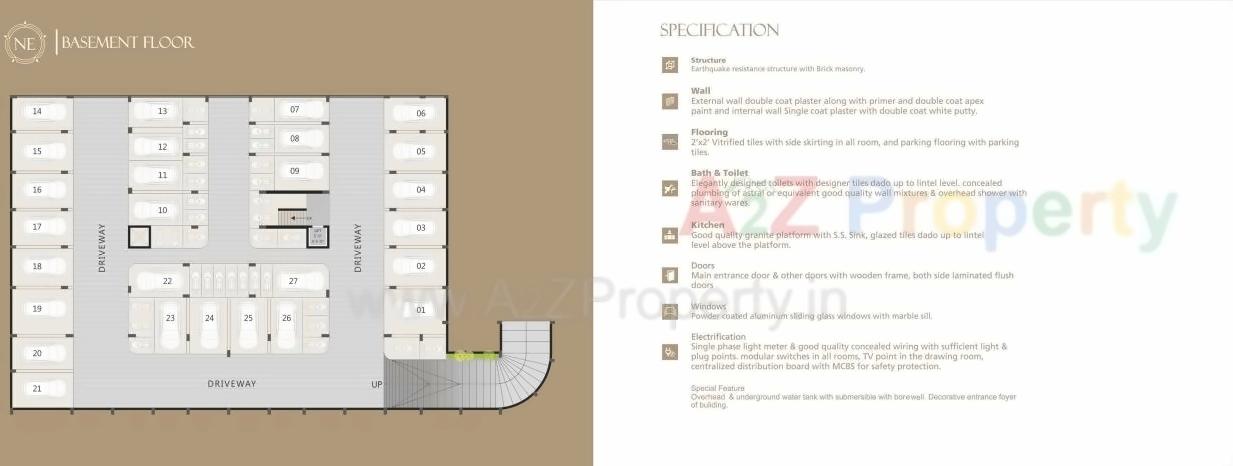 Layout of real estate project Nakshatra Era located at Dharampur, Valsad, Gujarat