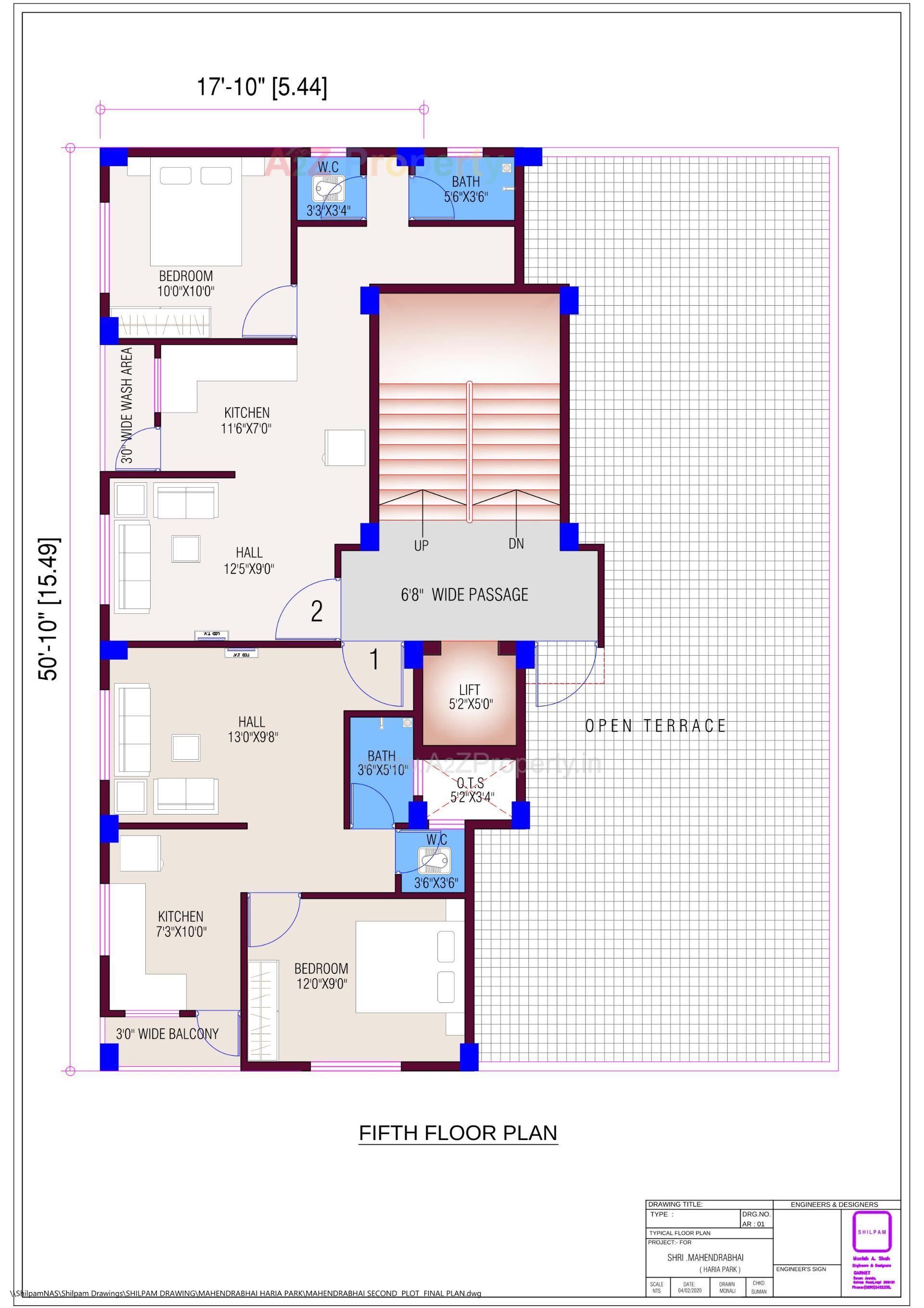 Layout of real estate project Nakshatra Palace located at Dungara, Valsad, Gujarat