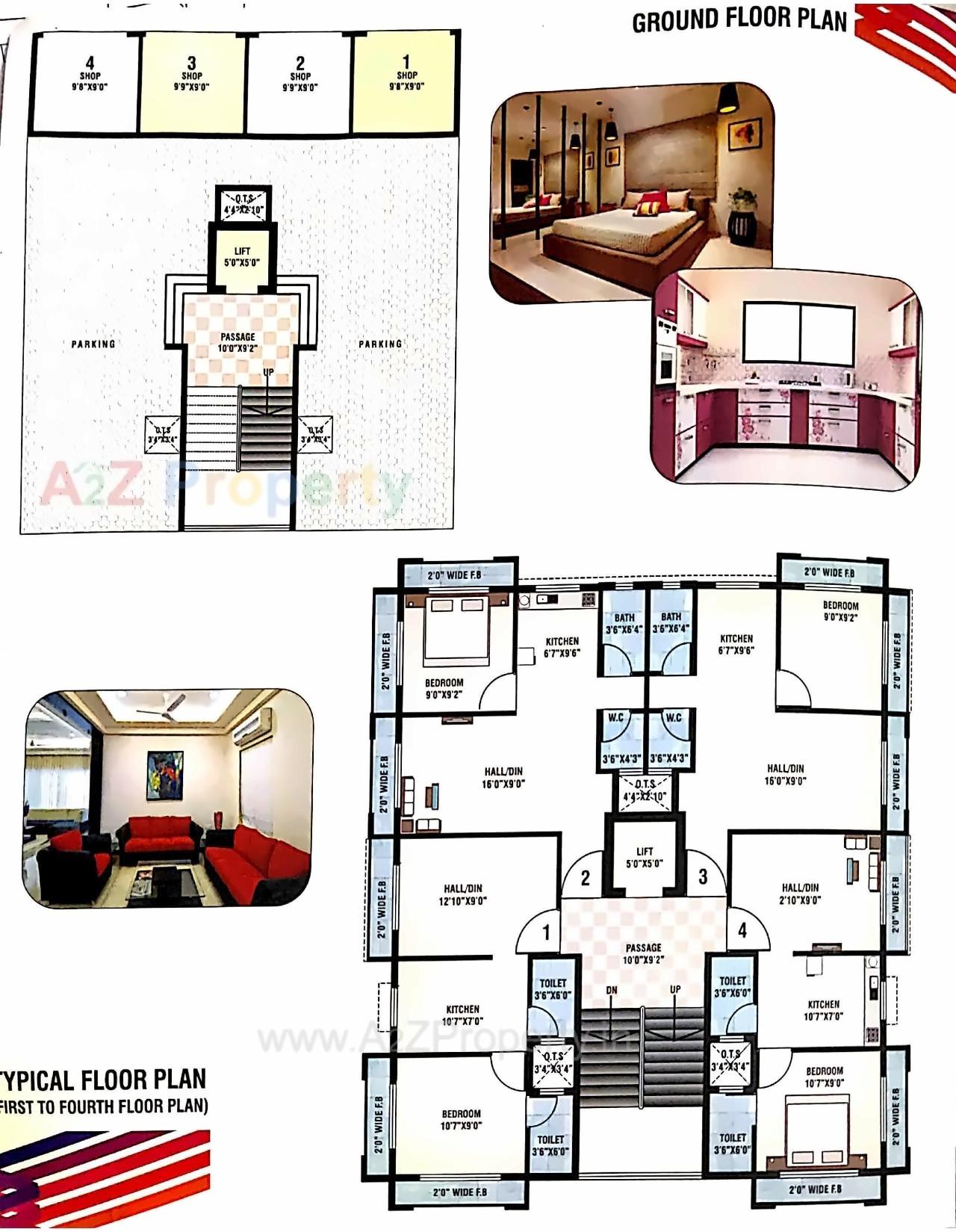 Layout of real estate project Nakshtra Palace located at Dungra, Valsad, Gujarat