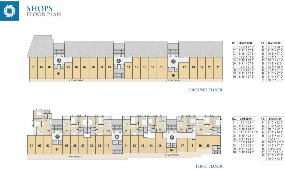 Layout of real estate project Nilkanth Ashirwad located at Vapi, Valsad, Gujarat