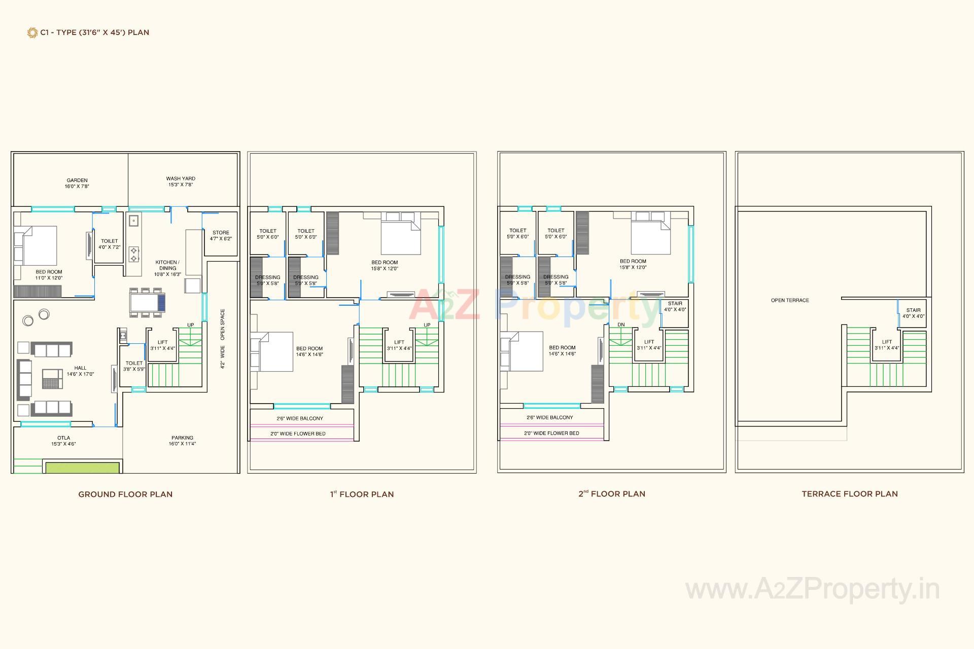 Layout of real estate project Nilkanth Atulyam located at Vapi, Valsad, Gujarat