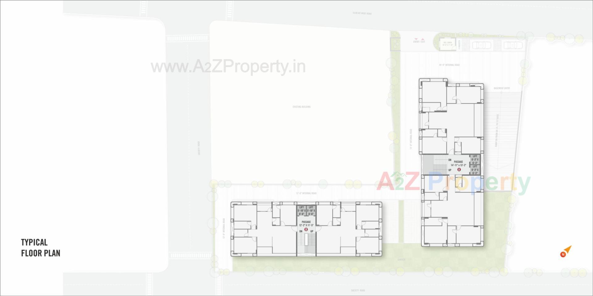 Layout of real estate project Nilkanth Eminence located at Vapi, Valsad, Gujarat