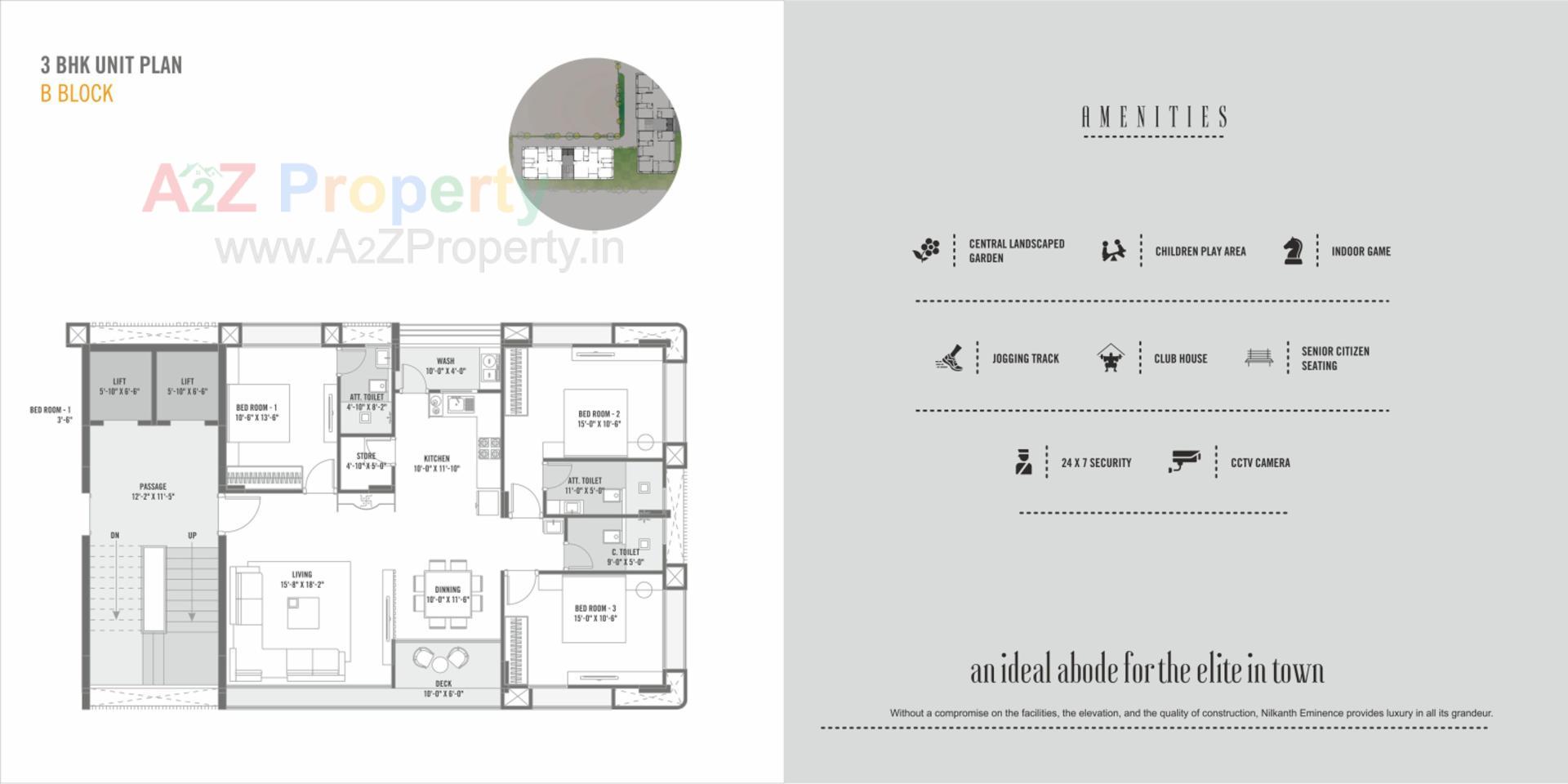 Layout of real estate project Nilkanth Eminence located at Vapi, Valsad, Gujarat