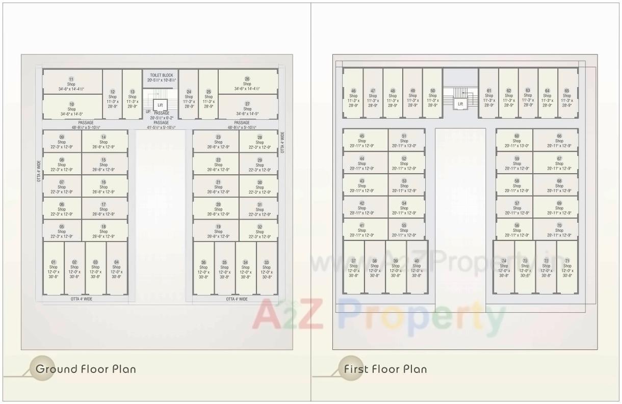 Layout of real estate project Nilkanth Enterprise located at Dharampur, Valsad, Gujarat