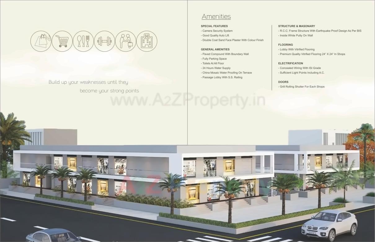3D Elevation of real estate project Nilkanth Enterprise located at Dharampur, Valsad, Gujarat