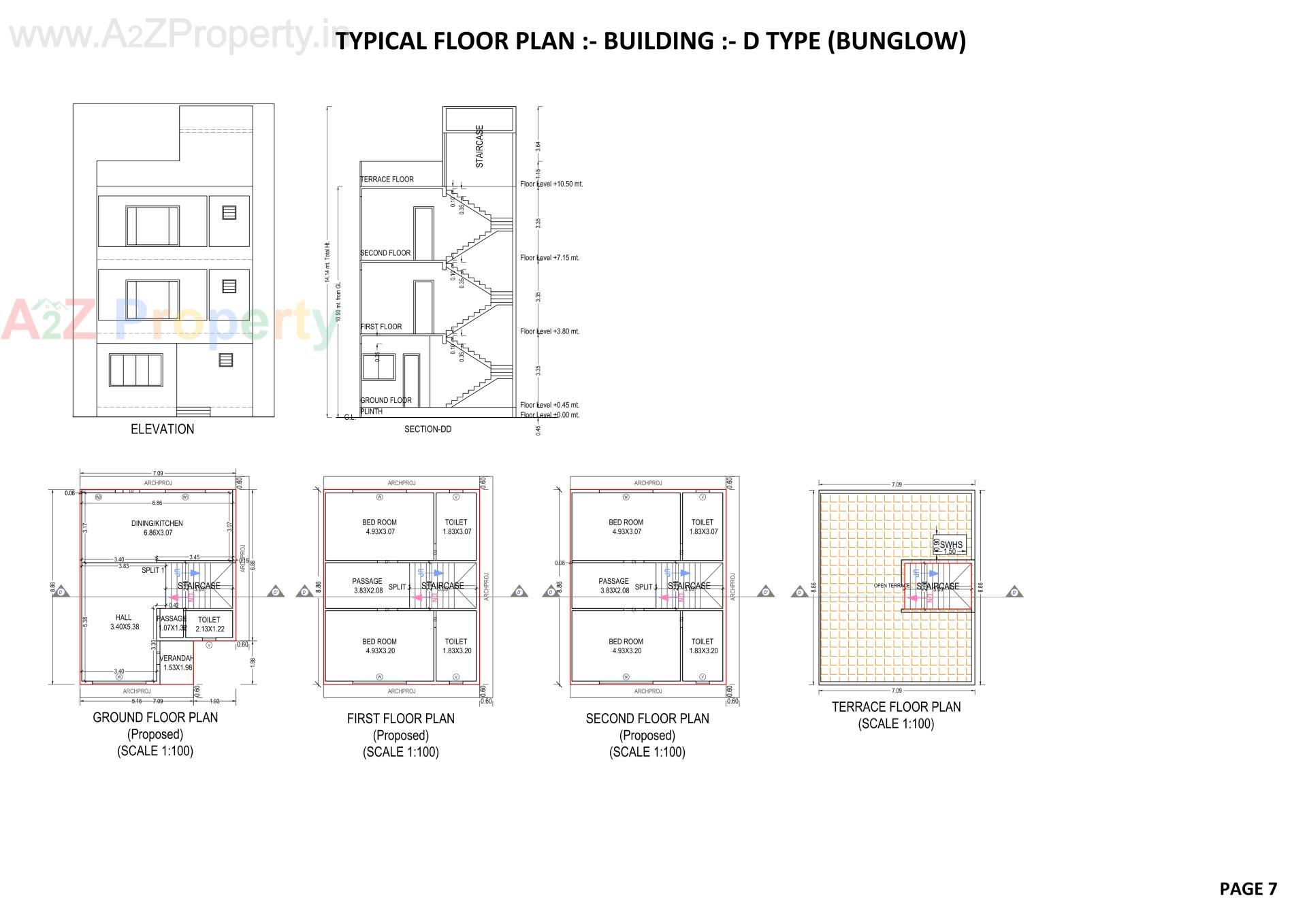 Layout of real estate project Nilkanth Omkar located at Vapi, Valsad, Gujarat