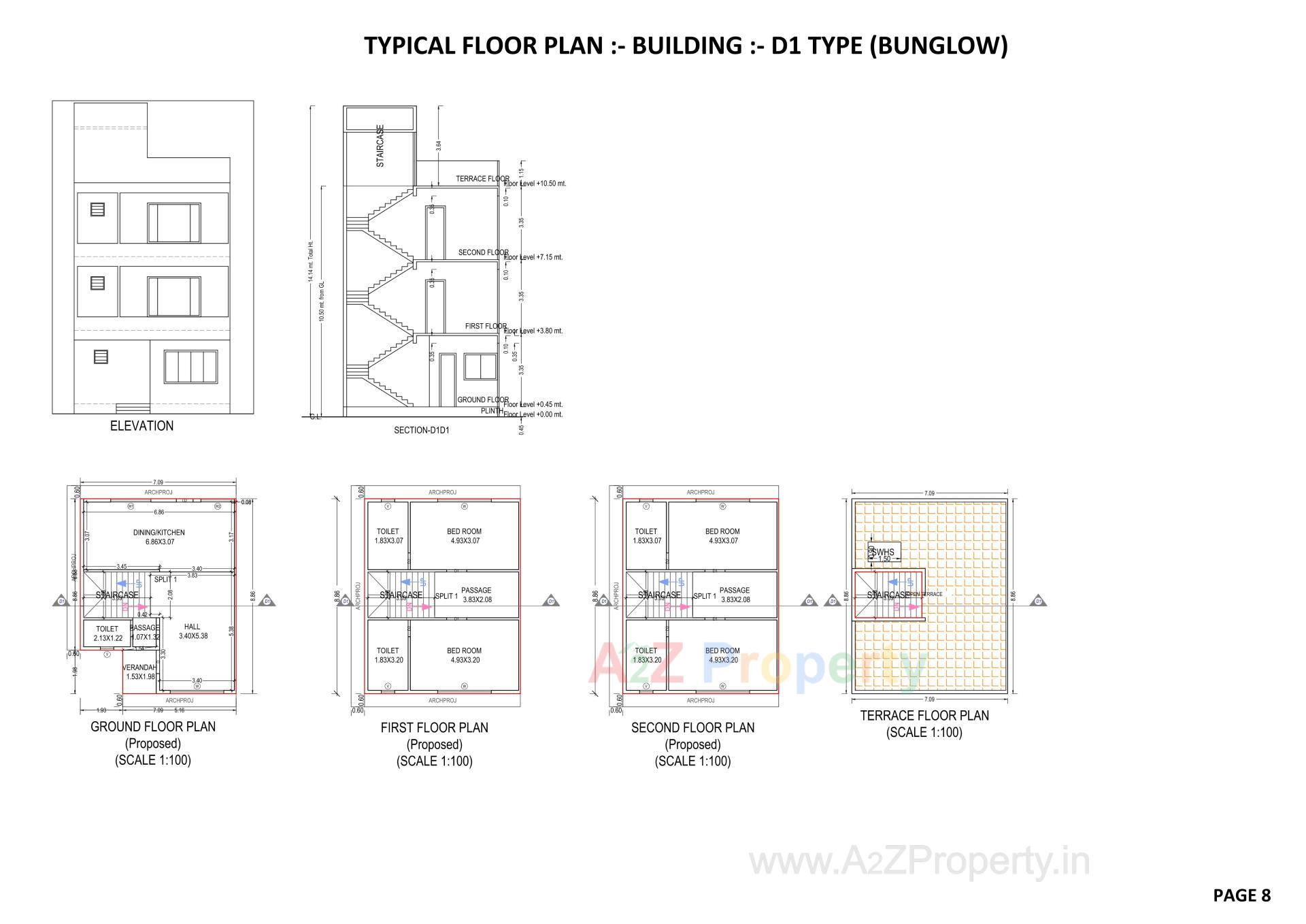 Layout of real estate project Nilkanth Omkar located at Vapi, Valsad, Gujarat