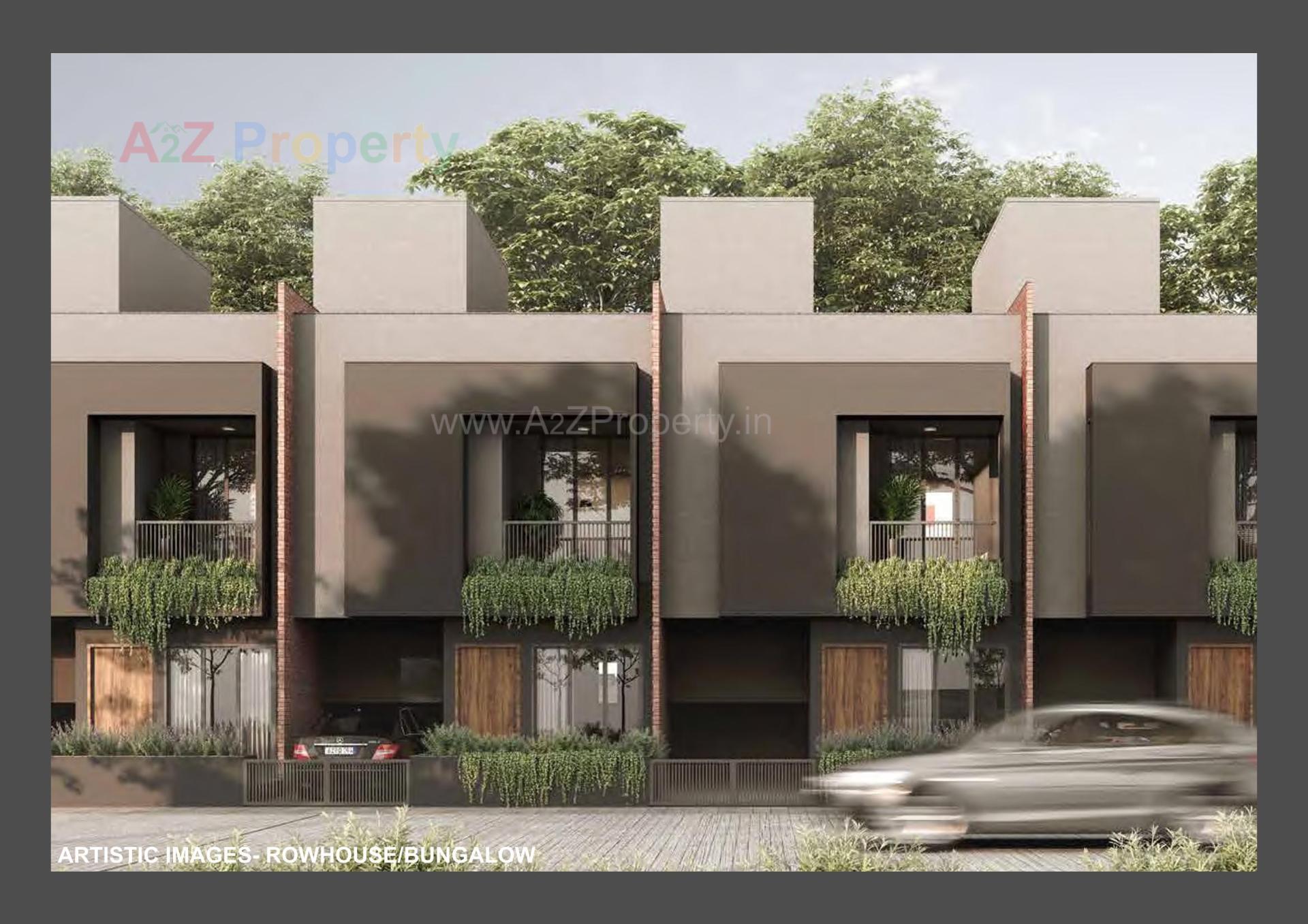 3D Elevation of real estate project Nirvana Bungalows located at Pardi, Valsad, Gujarat