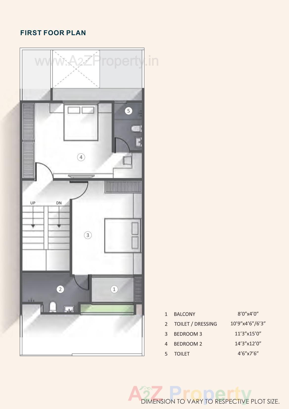 Layout of real estate project Nirvana Bungalows located at Pardi, Valsad, Gujarat