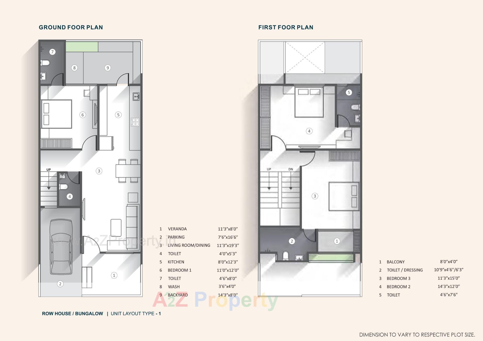 Layout of real estate project Nirvana Bungalows located at Pardi, Valsad, Gujarat
