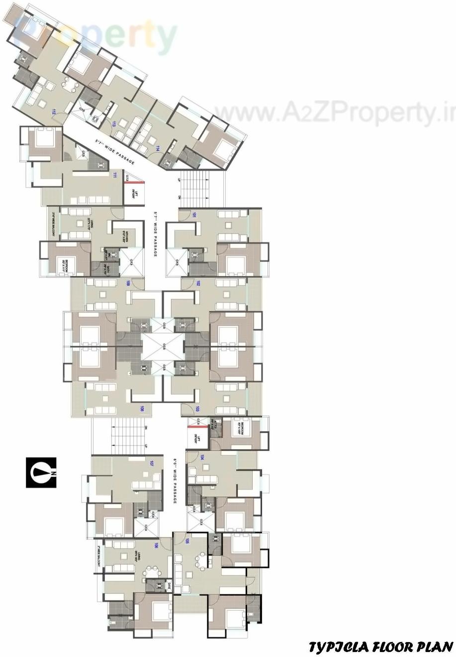 Layout of real estate project Odhavangan Co Op Hsg Soc located at Dungra, Valsad, Gujarat