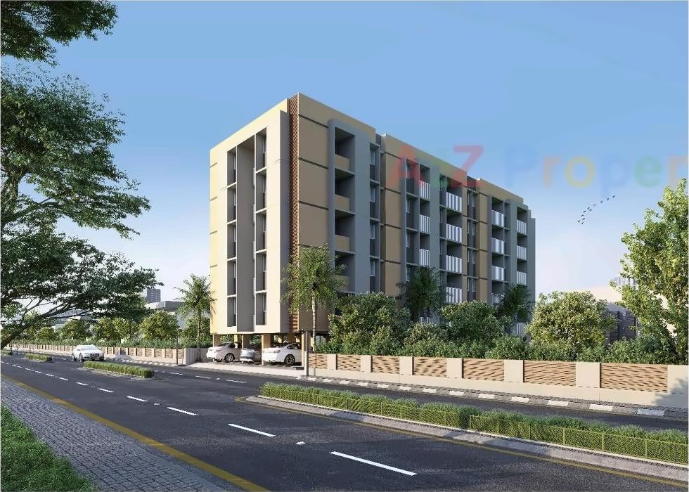 3D Elevation of real estate project Odhavangan Co Op Hsg Soc located at Dungra, Valsad, Gujarat