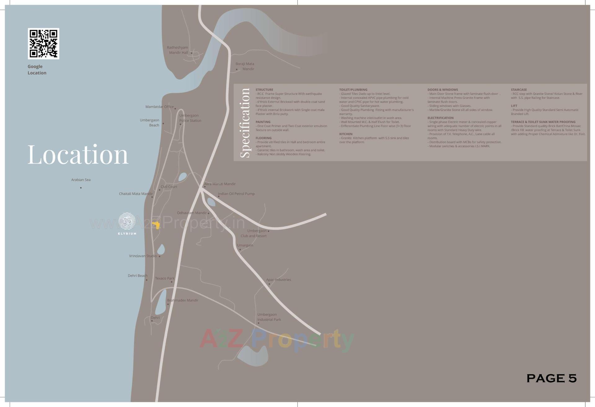  of real estate project Om Elysium located at Umbergaon, Valsad, Gujarat