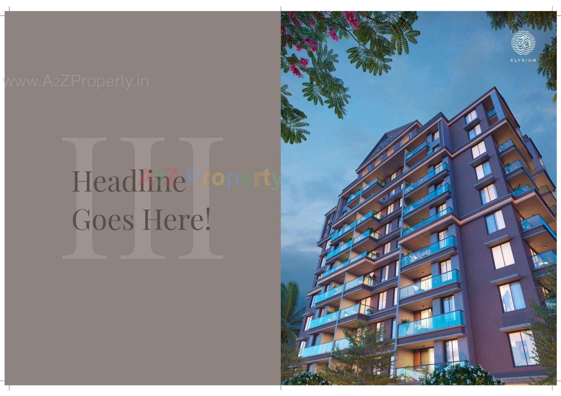 3D Elevation of real estate project Om Elysium located at Umbergaon, Valsad, Gujarat