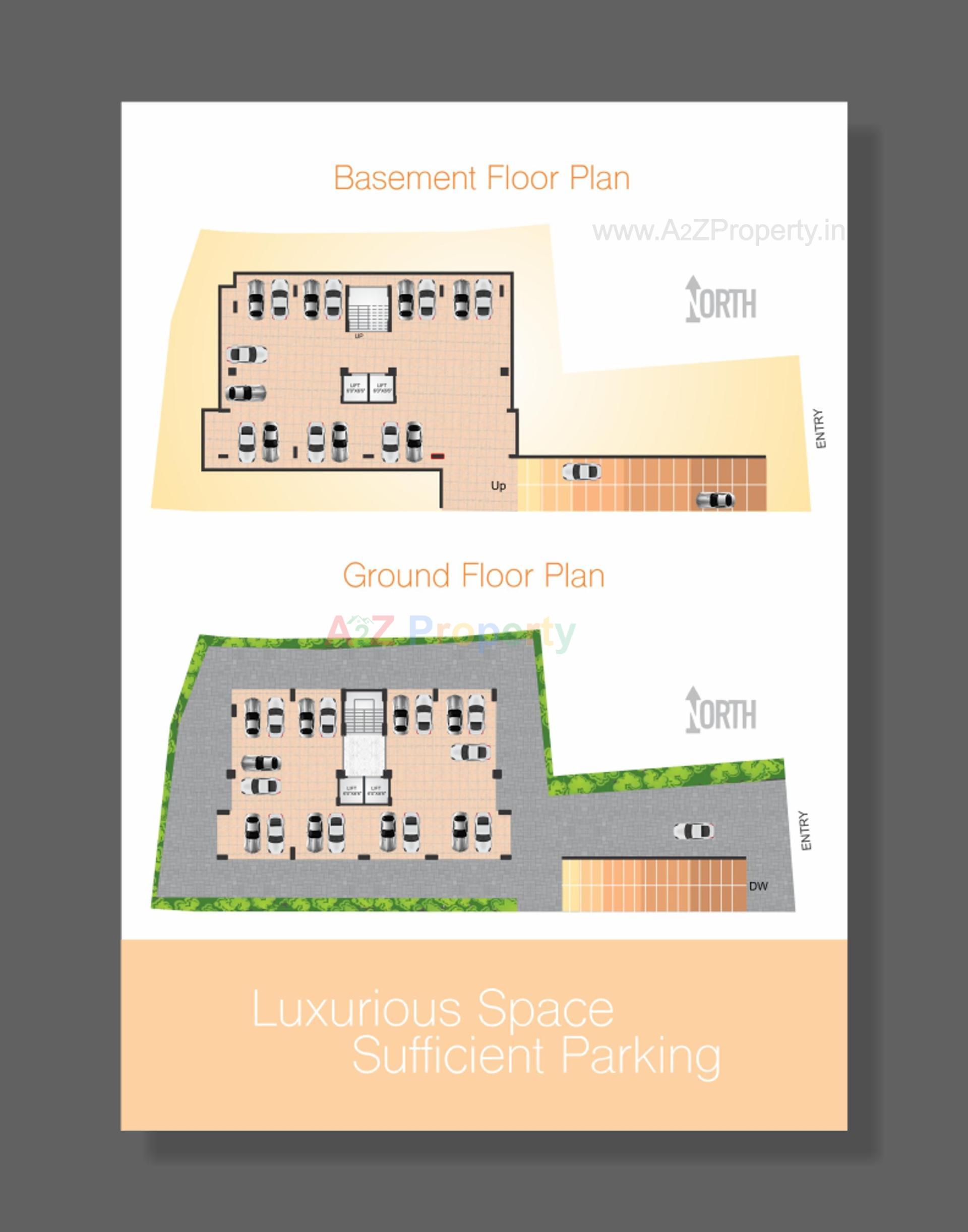 Layout of real estate project Om Eminence located at Halar, Valsad, Gujarat