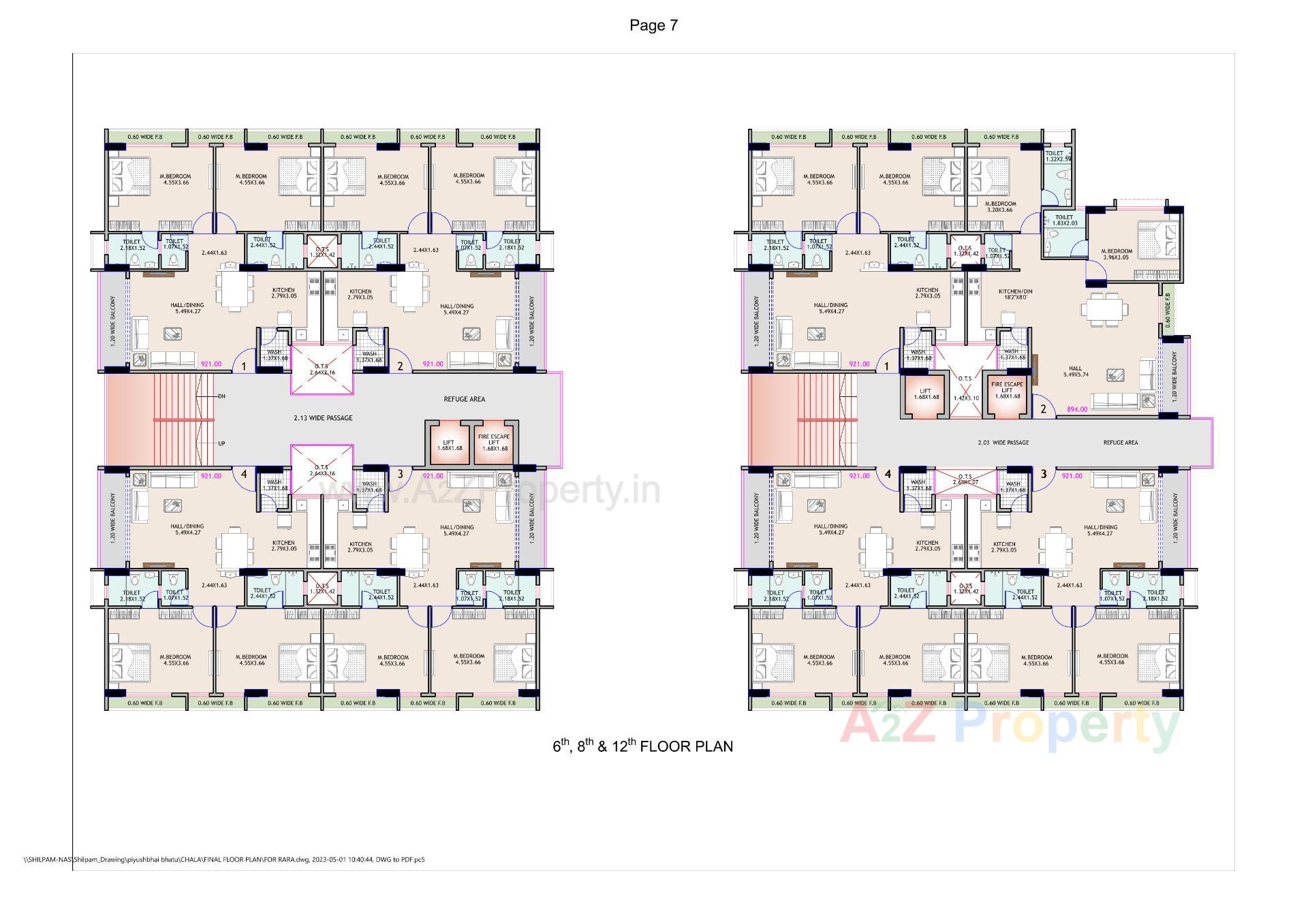 Layout of real estate project Param Skywalk located at Chala, Valsad, Gujarat