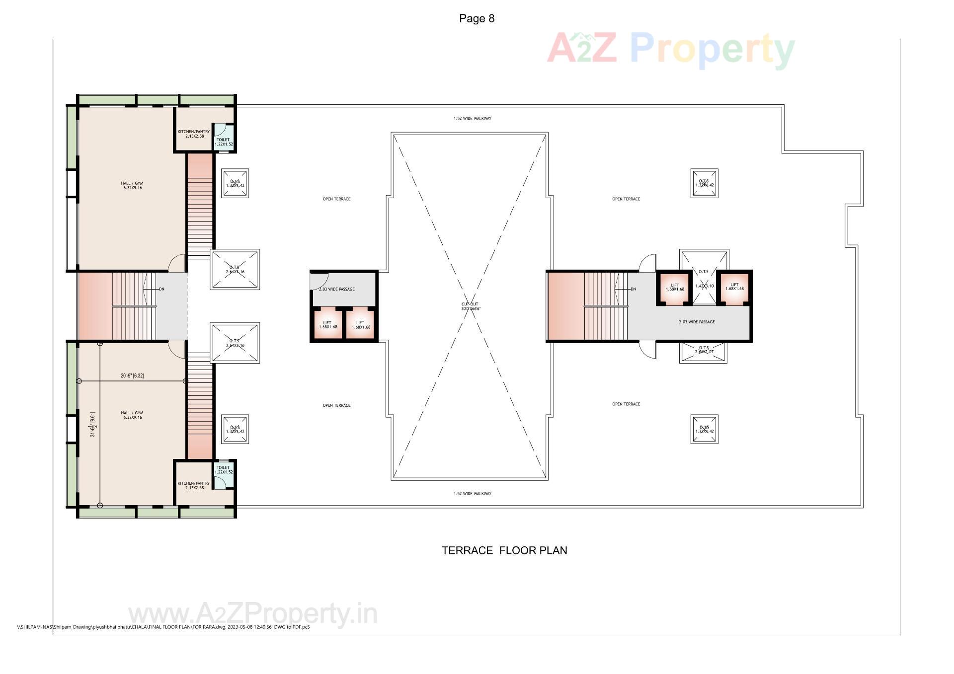 Layout of real estate project Param Skywalk located at Chala, Valsad, Gujarat