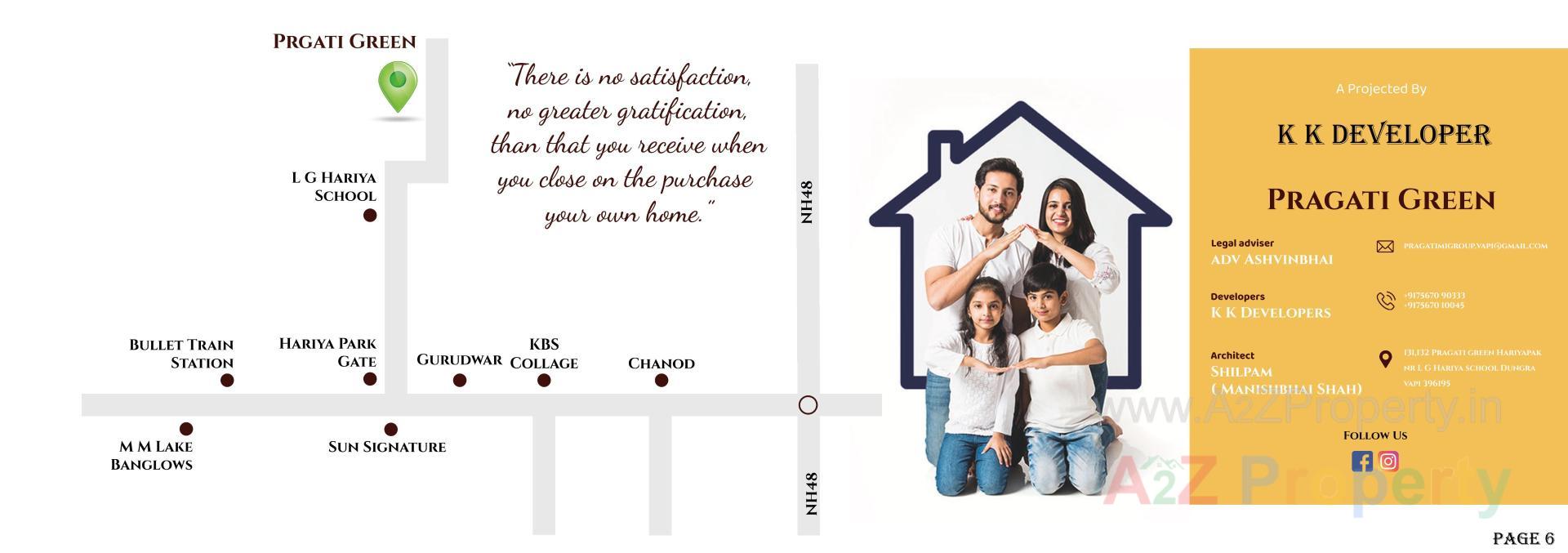  of real estate project Pragati Green located at Dungra, Valsad, Gujarat