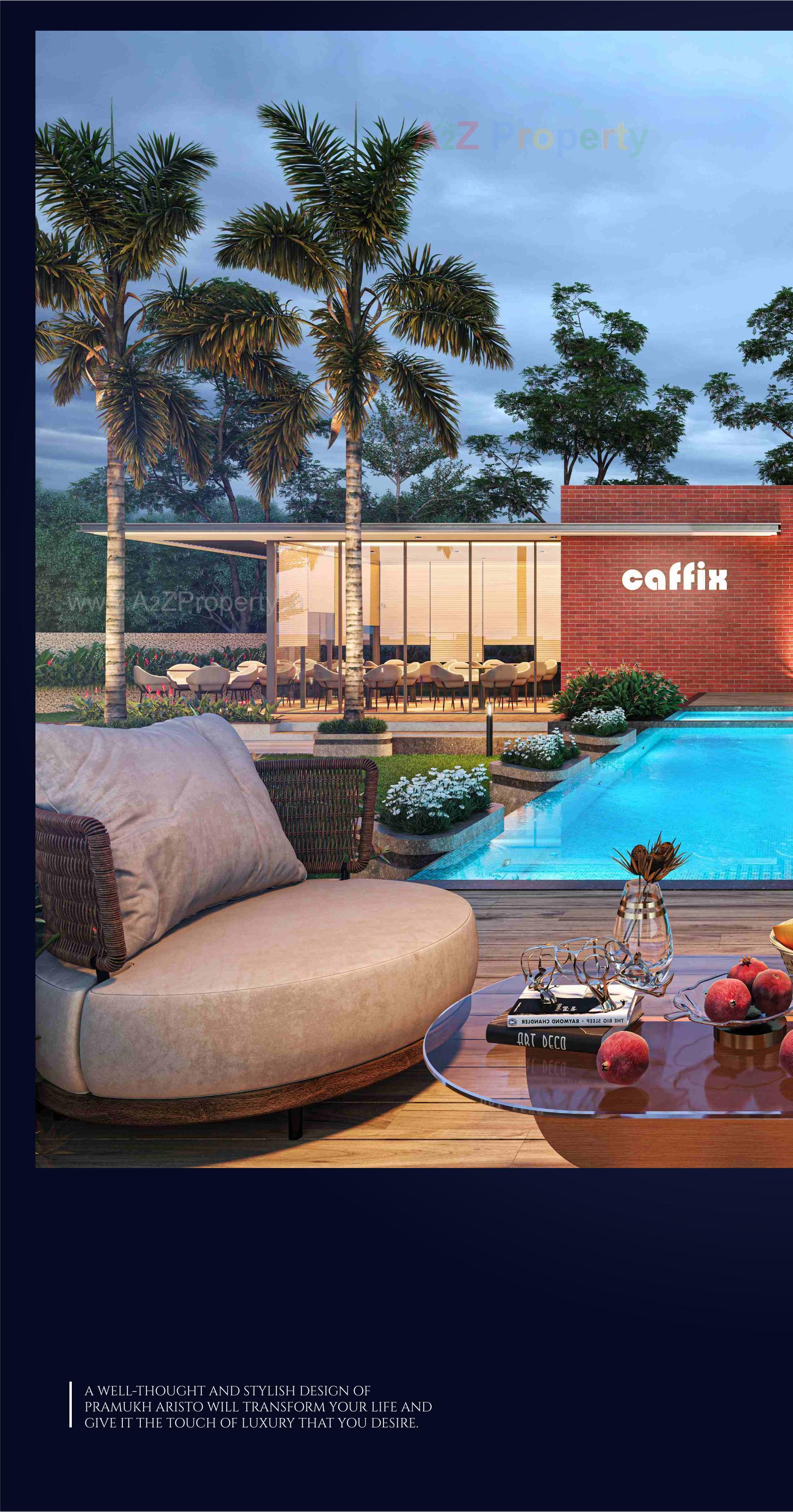 3D Elevation of real estate project Pramukh Aristo located at Chala, Valsad, Gujarat