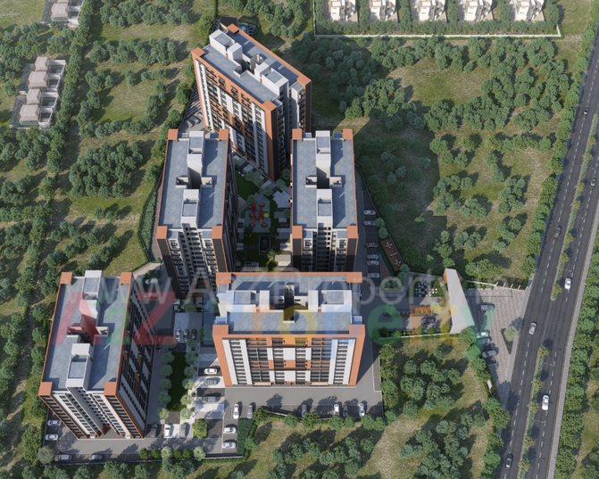 3D Elevation of real estate project Pramukh Aura located at Chala, Valsad, Gujarat