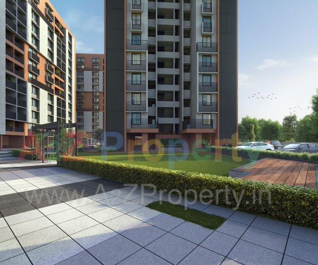 3D Elevation of real estate project Pramukh Aura located at Chala, Valsad, Gujarat